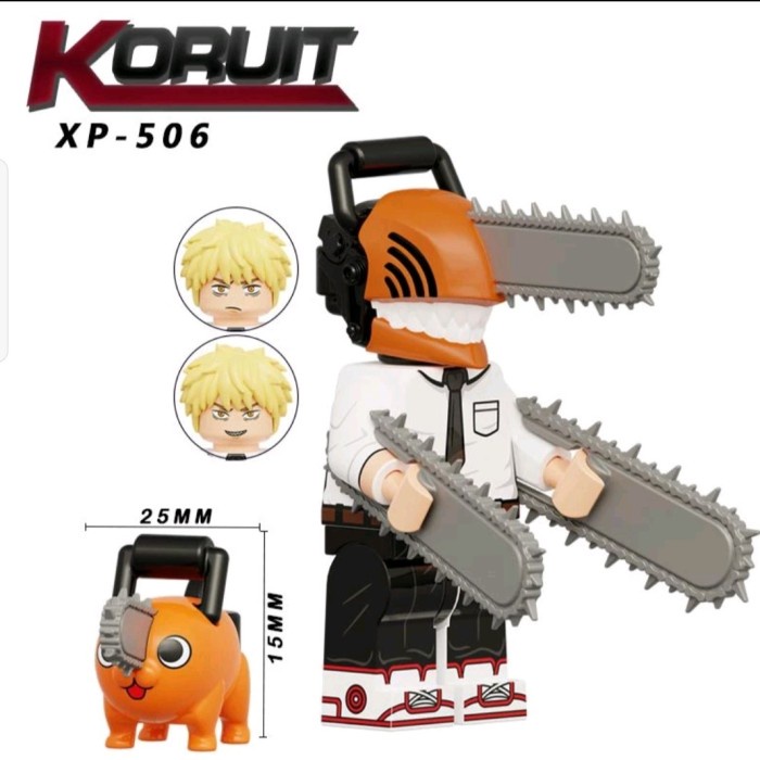 Chainsawman XP506 Denji Pochita คอลเลกชันใหม่ Action Figure บล็อกของเล่น