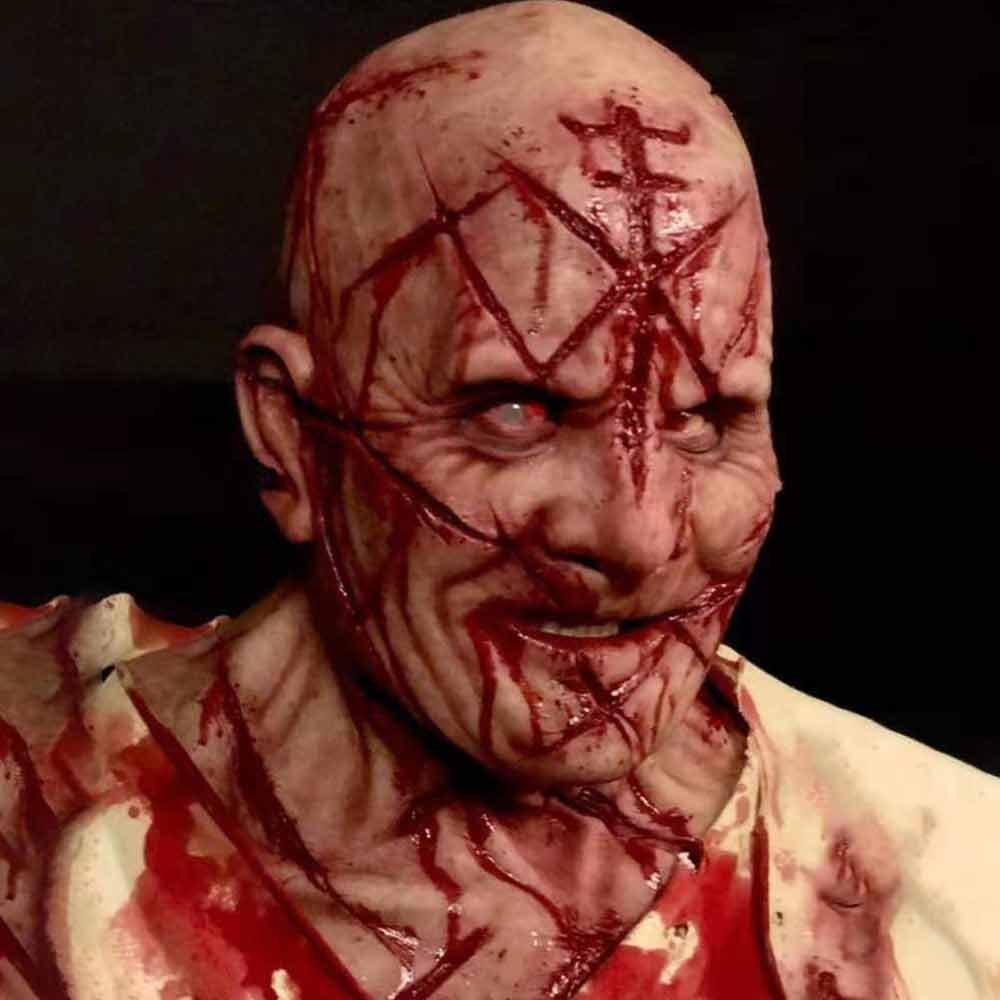 Creepy Halloween Mask Halloween Scary Zombie Face Mask Latex Cosplay
