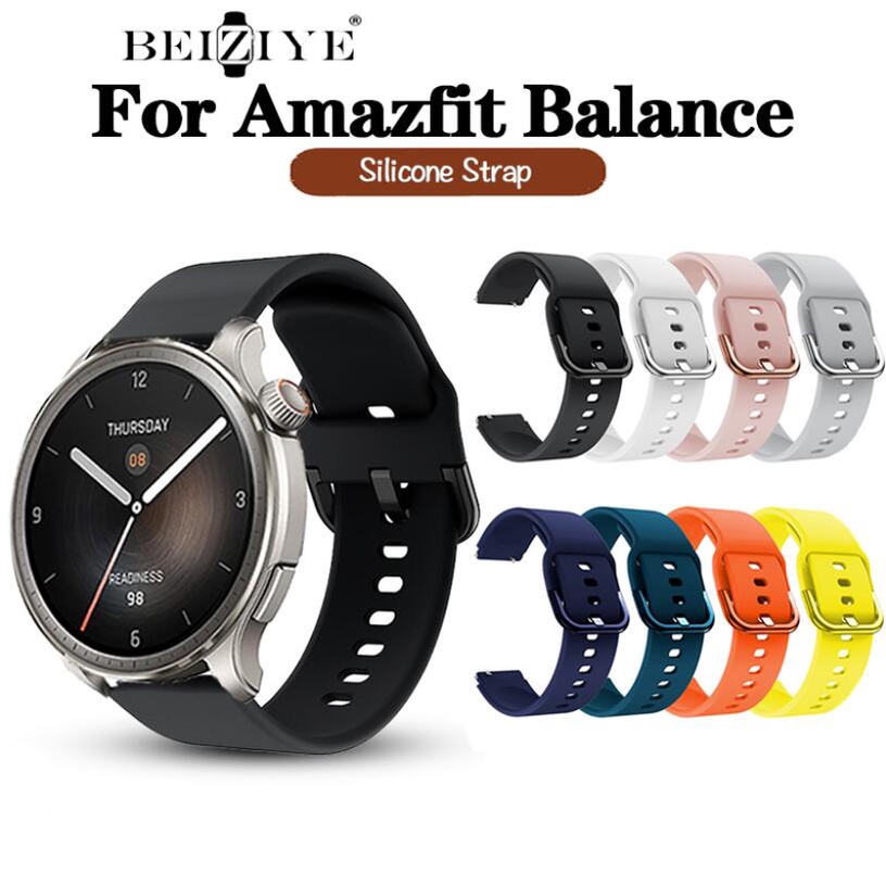 สายนาฬิกาข้อมือซิลิโคน แบบเปลี่ยน สําหรับ Amazfit Balance Smart watch Amazfit Balance Sport