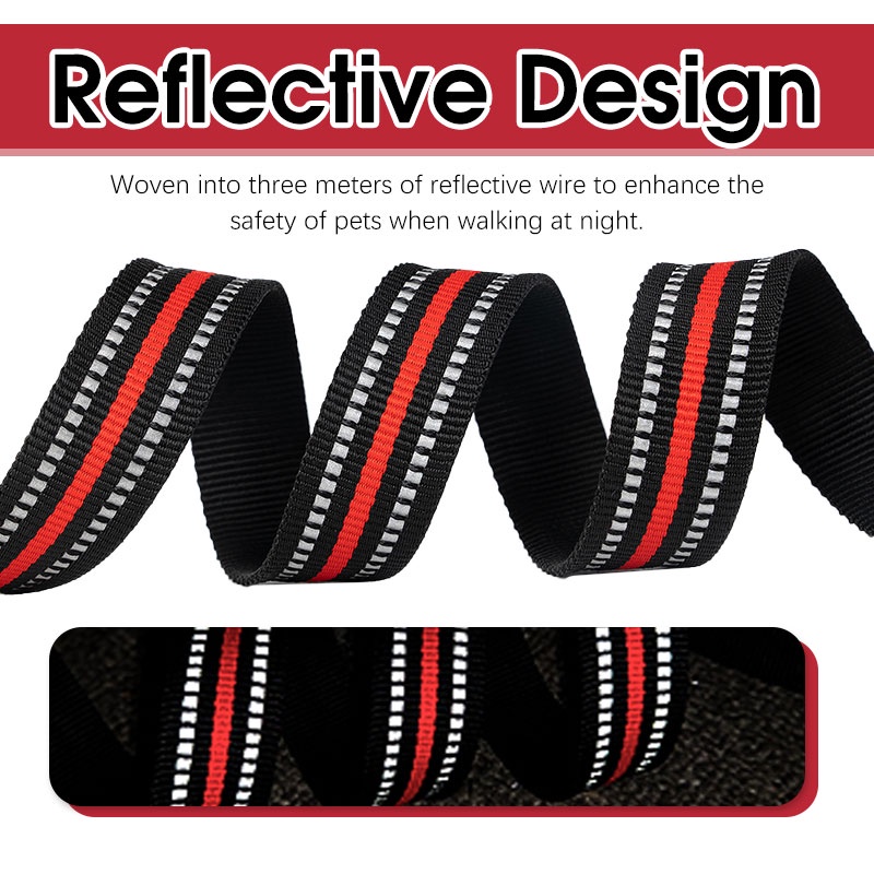 TRUELOVE รักแท้ สายรัดสัตว์เลี้ยงสายรัดสุนัขน้ําหนักเบาปรับสะท้อนแสงได้ด้วยหัวเข็มขัดที่วางจําหน่ายอย่างรวดเร็วระบายอากาศตาข่ายมือจับนุ่มส - รูปที่ 6