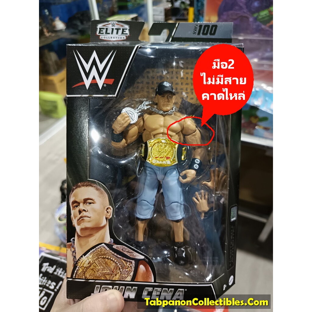 [2023.03] WWE Elite 100 John Cena (มือ2 ไม่มีสายคาดไหล่ข้างซ้าย)