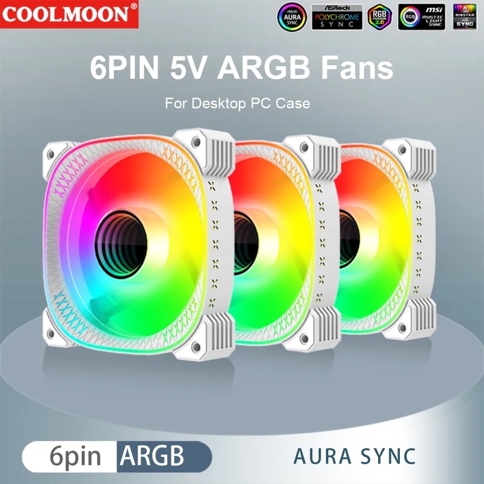 CoolMoon Explorer TY1 RGB 6Pin 120mm.