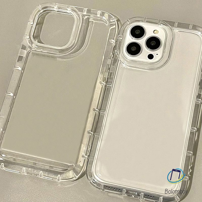 เคสใส for iPhone 11 13 15 14 12 Pro Max XR 7 8 Plus X XS SE 2020 2022 6P โปร่งใส นุ่ม แฟชั่น ป้องกันการตก กันกระแทก TPU