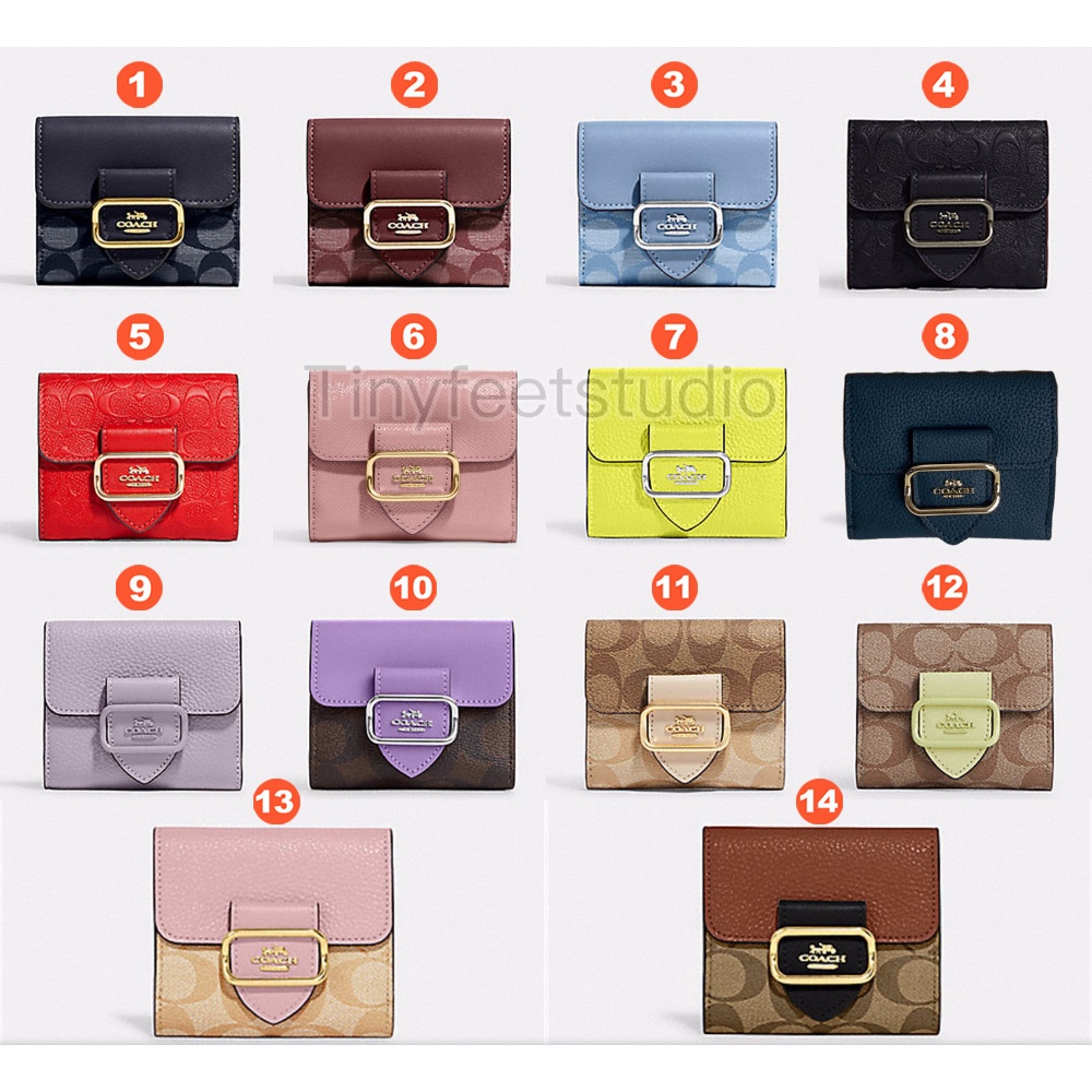 กระเป๋าสตางค์ ใบสั้น แบบพับได้ ขนาดเล็ก สําหรับผู้หญิง CF472 CF473 CF855 CH151 CH387 CJ655 CJ688 CJ6