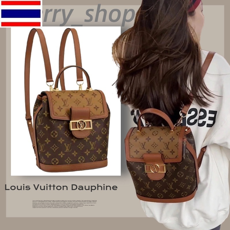 New 🍒หลุยส์วิตตอง Louis Vuitton Dauphine bag 🍒กระเป๋าเป้ผู้หญิงใบเล็ก Dafne LV backpack 8ALS