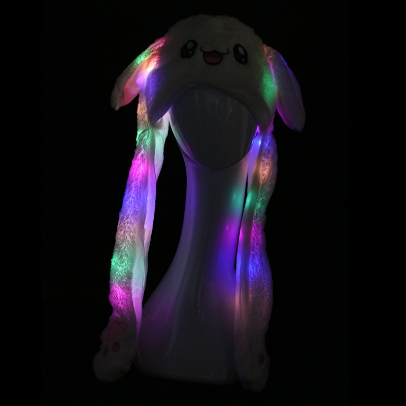 BSBL หมวกหูกระต่ายแบบเคลื่อนย้ายได้ของผู้หญิงพร้อมไฟหมวกอุ่นตุ๊กตาฤดูหนาวสําหรับเด็กผู้หญิง BL - รูปที่ 2