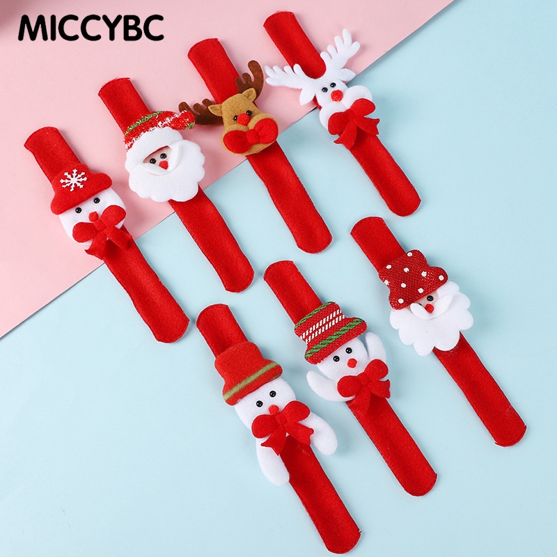 [MICCYBC] สร้อยข้อมือ ห่วงวงกลม ตกแต่งปาร์ตี้คริสต์มาส สําหรับเด็ก