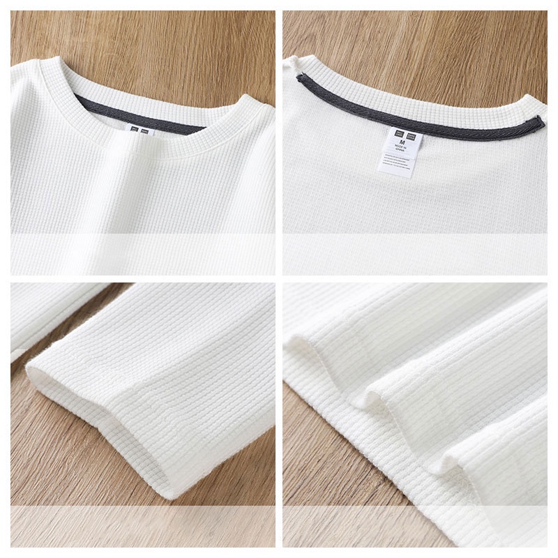 เสื้อยืดแขนยาว คอกลม สําหรับผู้ชาย