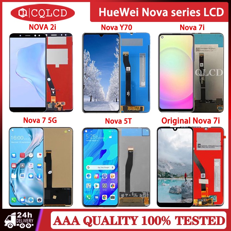 หน้าจอสัมผัส LCD แบบเปลี่ยน สําหรับ HUAWEI Nova 2i LCD Nova Y70 LCD Nova 7i LCD Nova 7 5G Nova 5T No