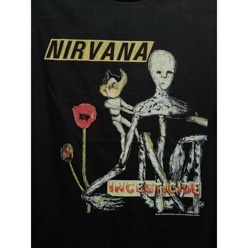 ▼DIYSMI▼เสื้อวงนำเข้า Nirvana ‎Incesticide Kurt Cobain Sonic Youth Grunge Retro Style Vintage Gildan