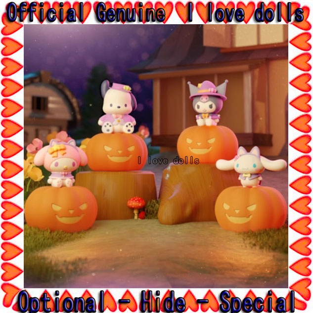 ตุ๊กตาฟิกเกอร์ Sanrio Halloween Pumpkin Night Light Kuromi [ของแท้]