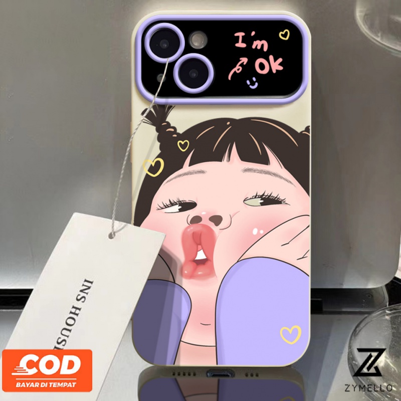 เคสโทรศัพท์มือถือ TPU กันรอย ลายการ์ตูนผู้หญิงตลก สําหรับ OPPO Reno11 F Reno 11 5G Reno 11 Pro Reno 10 5G Reno 10 Pro 5G Reno 8T 5G Reno 8T 4G Reno 8Z Reno 7Z Reno 8 Reno 5 Reno 7 4G Reno 6 4G เคสโทรศัพท์มือถือ กันตก