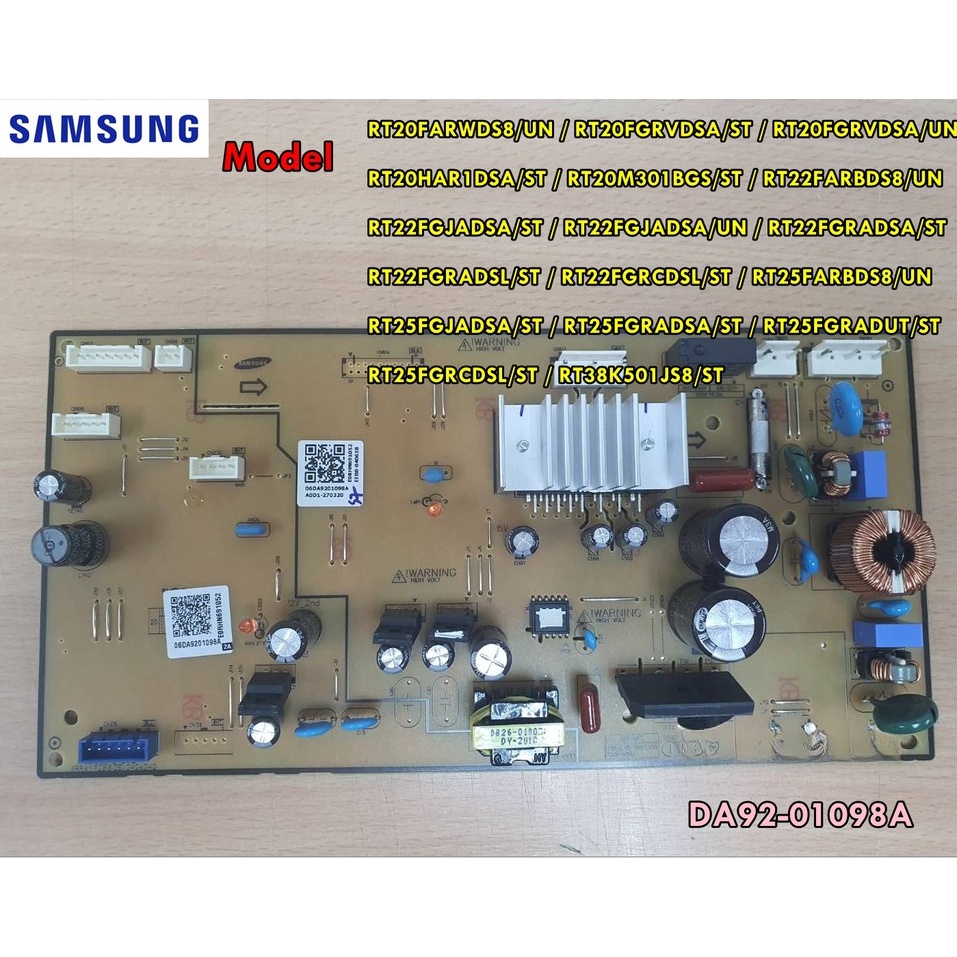 อะไหล่แท้/บอร์ดตู้เย็น Samsung/Samsung/ASSY PCB INVERTER/DA92-01098A