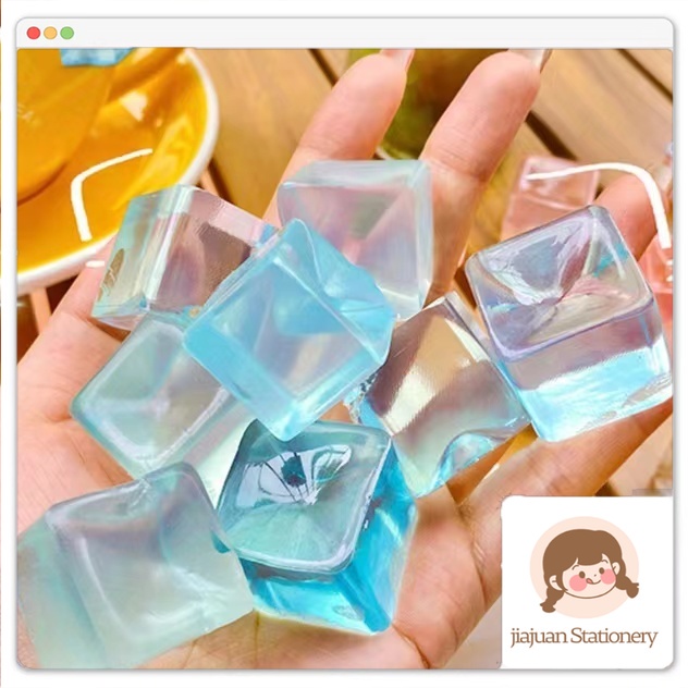 เด็กนุ่มน้ําแข็งของเล่นหยิกขนาดเล็กวุ้นหมากฝรั่งเกลือทะเล