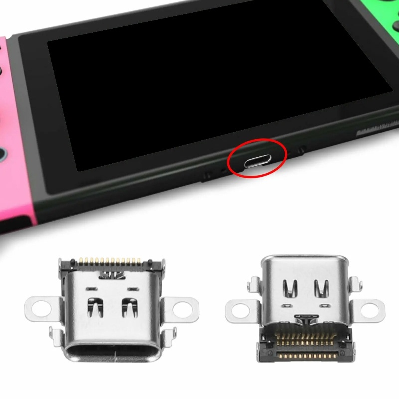 WU สําหรับ NS NS Lite NS OLED เกมคอนโซลพอร์ตชาร์จพร้อมไขควงและปากคีบ