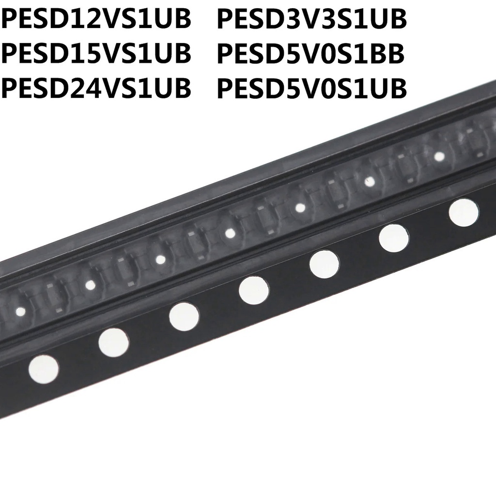 100 ชิ้น PESD12VS1UB N3 PESD15VS1UB N4 PESD24VS1UB N5 PESD3V3S1UB N1 PESD5V0S1BB L7 PESD5V2D DIOUN