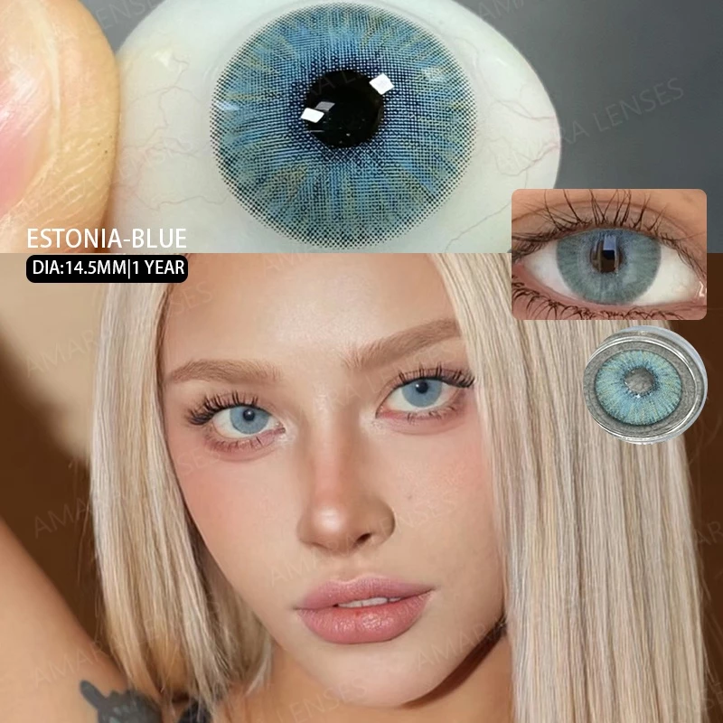 [จัดส่งจากประเทศไทย] Eyeshare คอนแทคเลนส์ สีฟ้า สําหรับดวงตา 1 คู่ 1 คู่