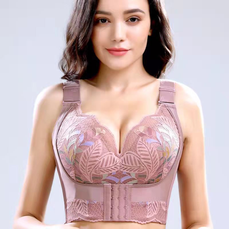 ฟองน้ำหนา Bra ซัพพอร์ตบรา นมโต ไร้ขอบ ผู้หญิง คัพ c ไซส์ใหญ่ ในอก44 ลูกไม้ ดันทรง ไร้โครง ยกทรงคนอ้วน
