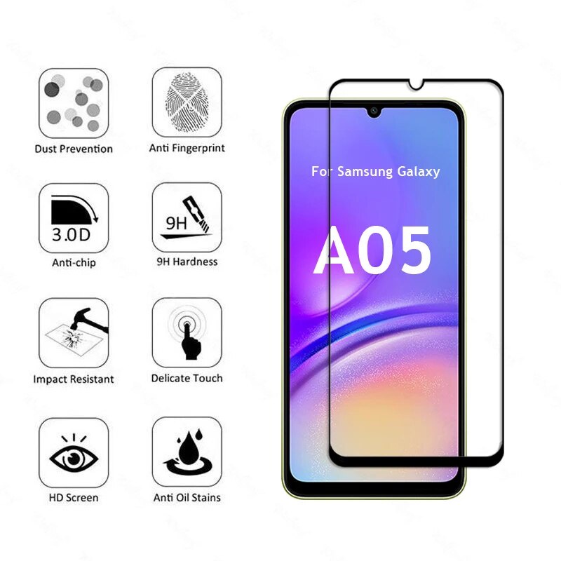 ฟิล์มกระจก ซัมซุง Samsung Galaxy A05/A05s ฟิล์มกระจกนิรภัยกันจอแตก