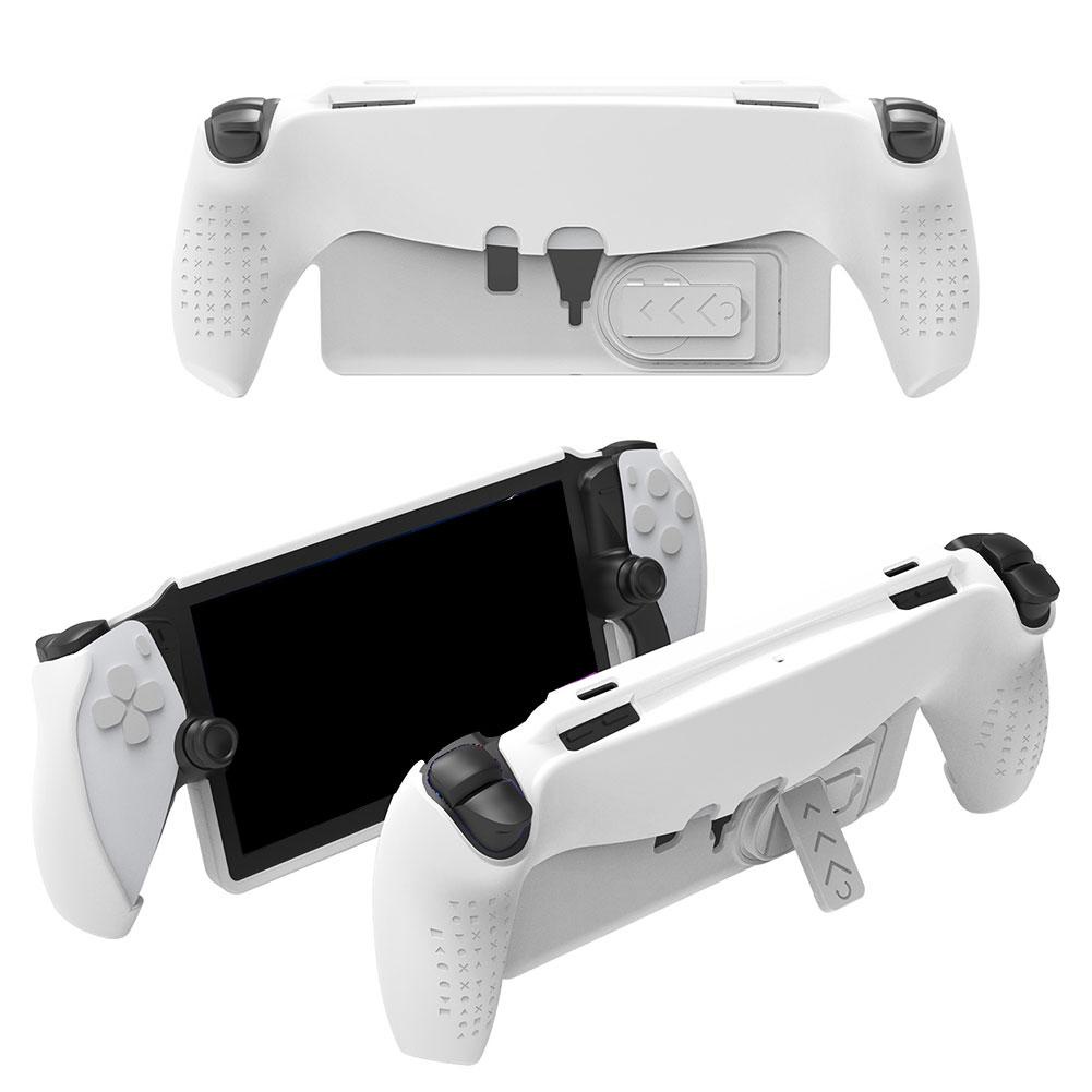 เคส TPU พร้อมตัวยึด สําหรับ Playstation Portal ฝาครอบป้องกัน ป้องกันรอยขีดข่วน ป้องกันการตก สําหรับ PS Portal Game Console เคสขาตั้ง อุปกรณ์เสริม