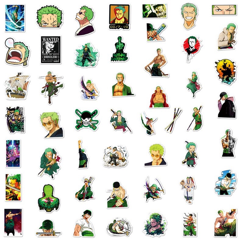 ❉ Roronoa Zoro Series 01 Stickers ❉ 50Pcs/Set DIY Fashion Waterproof Doodle Decals Stickers ราคา ถูกที่สุด ดีลบีเคเค แกลเลอรีภาพที่ 3