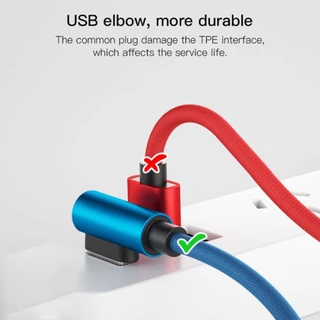 2M สายชาร์จเร็ว 90องศา สำหรับมือถือ สายชาร์จโทรศัพท์มือถือ For iPhone ,Type C สําหรับโทรศัพท์มือถือ Charging Cable