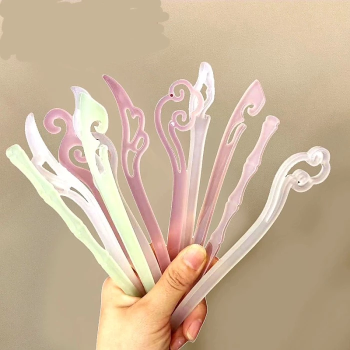 ปิ่นปักผมจีน Jade Hairpin เครื่องประดับผมคอสเพลย์ชุดกี่เพ้า thumbnail 6