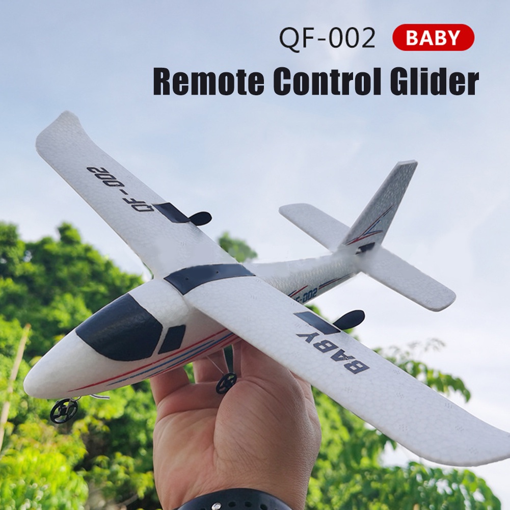 QF002 DIY Assembly รีโมทคอนโทรลเครื่องร่อนโฟม Fixed-Wing RC เครื่องบินของเล่น