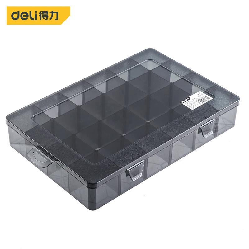 1 PCS Plastic Storage Boxes Slots Adjustable Packaging Transparent Tool Case Screw Craft Jewelry Acc