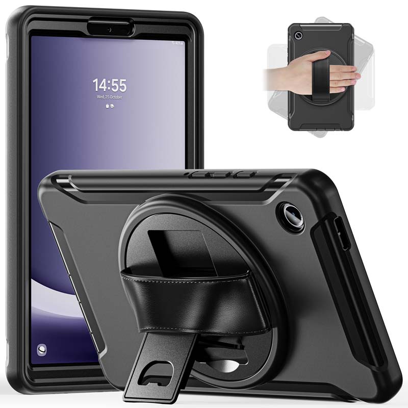เคสโทรศัพท์มือถือ กันกระแทก พร้อมสายคล้องมือ สําหรับ Samsung Galaxy Tab A9 SM-X110 X115 GalaxyTabA9 8.7 นิ้ว cover
