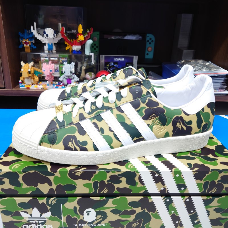 ,,,[Xiaoba] Adidas x Bape Superstar 80s Ape Man Camouflage GZ8981