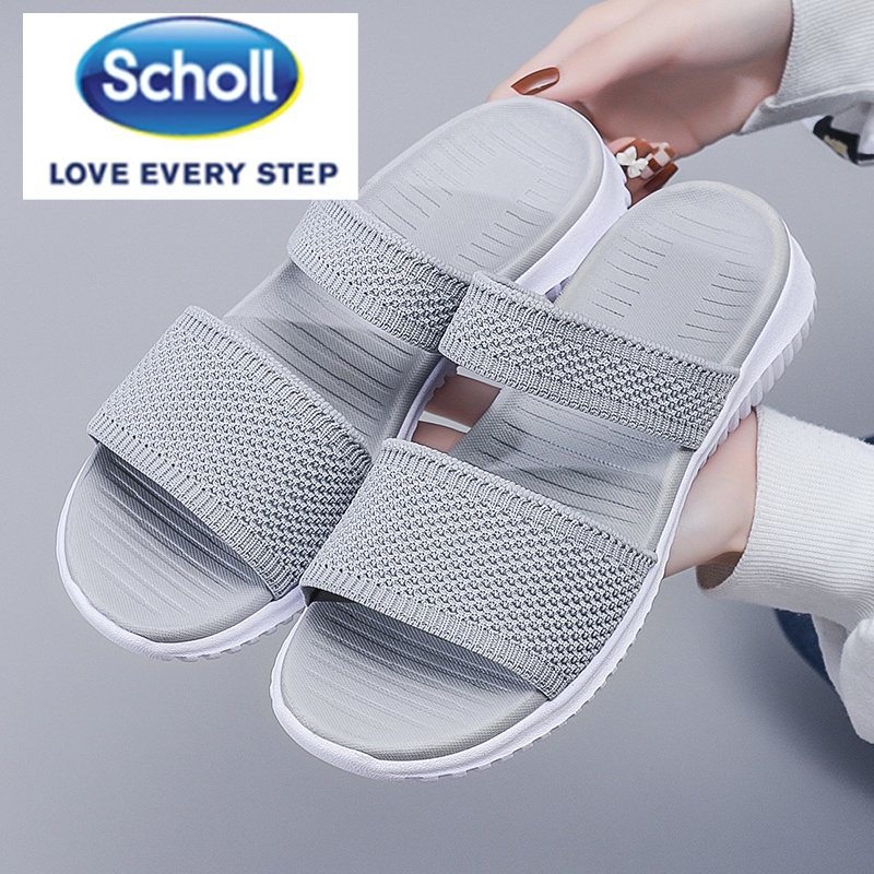 Scholl รองเท้าผู้หญิง scholl scholl scholl รองเท้าแตะชายหาดแบนผู้หญิง scholl Slides รองเท้า scholl ผู้หญิงรองเท้าแตะโบฮีเมียผู้หญิง