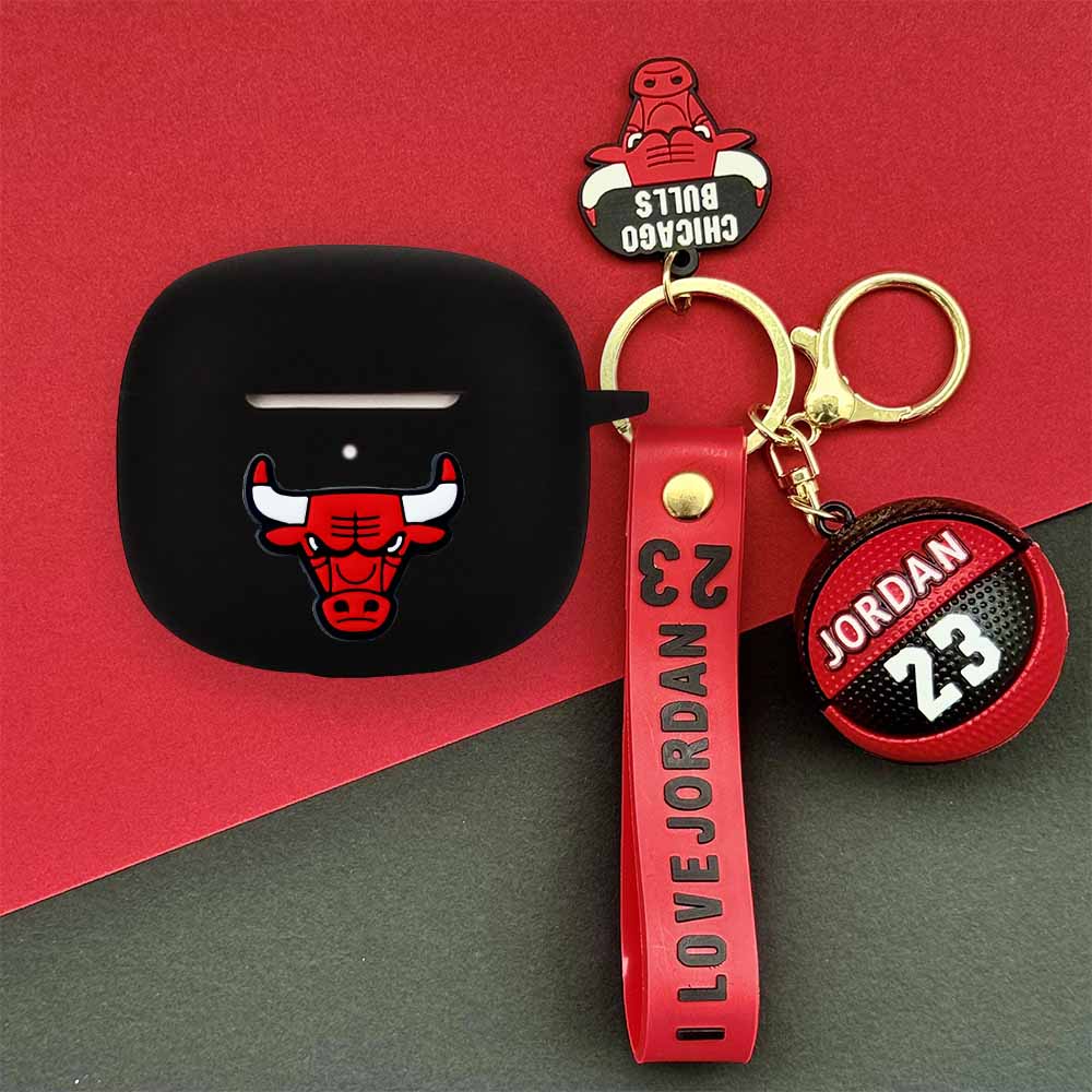 For EDIFIER W320TN Case EDIFIER TWS1 Pro2 Silicone Soft Case Creative Basketball Keychain Pendant ED