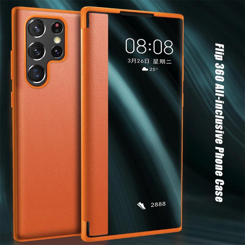 SAMSUNG หรูหราพลิกหนังเคสโทรศัพท์สําหรับsamsung Galaxy S25 Ultra S24 S23 Ultra Plus S20 S21 FEหมายเหตุ20 Ultra 10 Ultra PUรวมทุกอย่างกันกระแทกกันชนธุรกิจปก