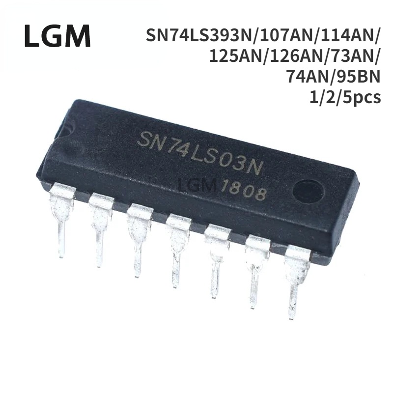 2/2/1 ชิ้น Original SN74LS393N HD74LS107P 74LS126 114P/125AP/126AN/73N/74BP/95BN DIP14 IC ใหม่