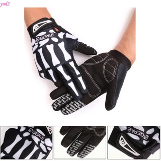 Yml2 ถุงมือ ลายโครงกระดูก กันลม เหมาะกับเล่นกีฬากลางแจ้ง ฤดู…