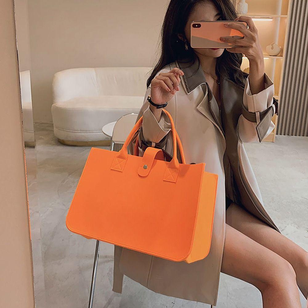 CORTINA กระเป๋าสะพายสักหลาด แบบพกพา ขนาดใหญ่ สำหรับเก็บของเล่นและ sundries ราคา ถูกที่สุด ดีลบีเคเค แกลเลอรีภาพที่ 6