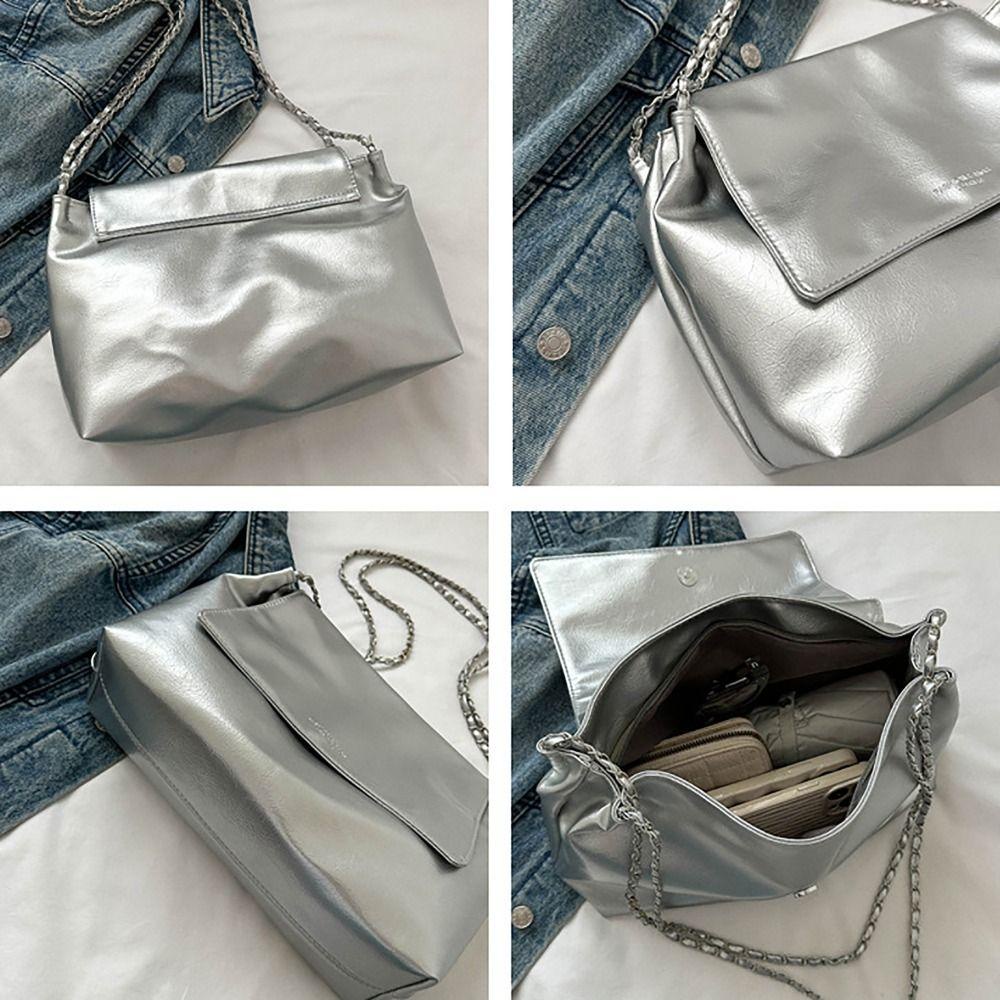 Emilee Tote Bag กระเป๋าสะพายความจุขนาดใหญ่สไตล์เกาหลีอินเทรนด์ PU All-match Shoppoing Bag ผู้หญิง