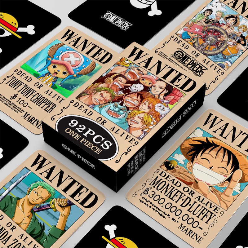 ฟิกเกอร์ อนิเมะวันพีช LOMO Zoro Monkey·D·Luffy สองด้าน ของเล่นสําหรับเด็ก เก็บสะสม เก็บสะสม การ์ด 92 ชิ้น ต่อชุด