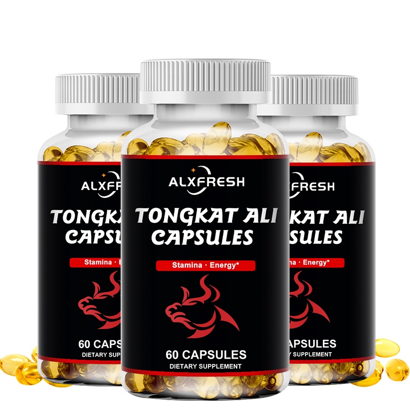 Alxfresh Tongkat Ali Root Capsules TONGKATALI Anti-fatigue Relief Gout Muscle เพิ่มความแข็งแรง มีใยอาหาร