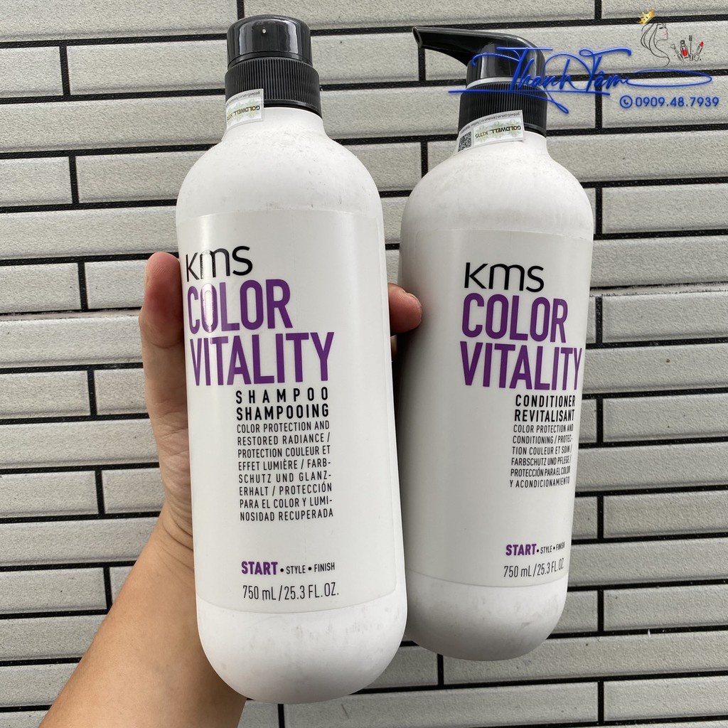 Goldwell KMS COLOR VITALITY Hair COLOR Conditioner Shampoo 750mlx2 ( ใหม ่ 2023 )