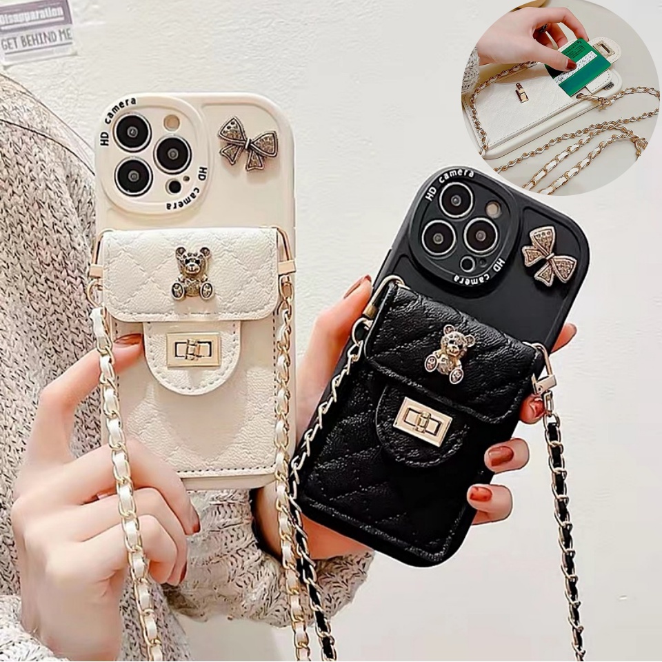 เคสโทรศัพท์มือถือ TPU แบบนิ่ม ลายผีเสื้อ มีช่องใส่บัตร สําหรับ iPhone 12ProMax 12 13mini 11 13 14 15 Pro Max 7 8 Plus X Xs Xr XsMax