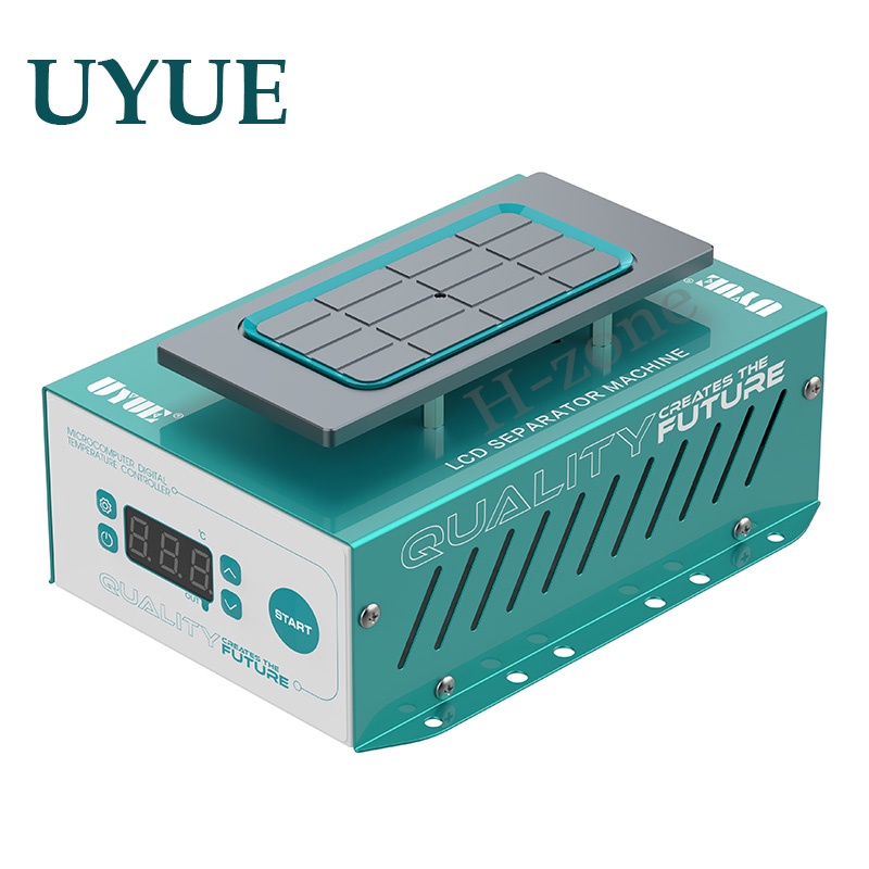Uyue 958S อุปกรณ์แยกหน้าจอโทรศัพท์มือถือ LCD 7 นิ้ว พร้อมตัวดูด ขนาดใหญ่ 110 220V
