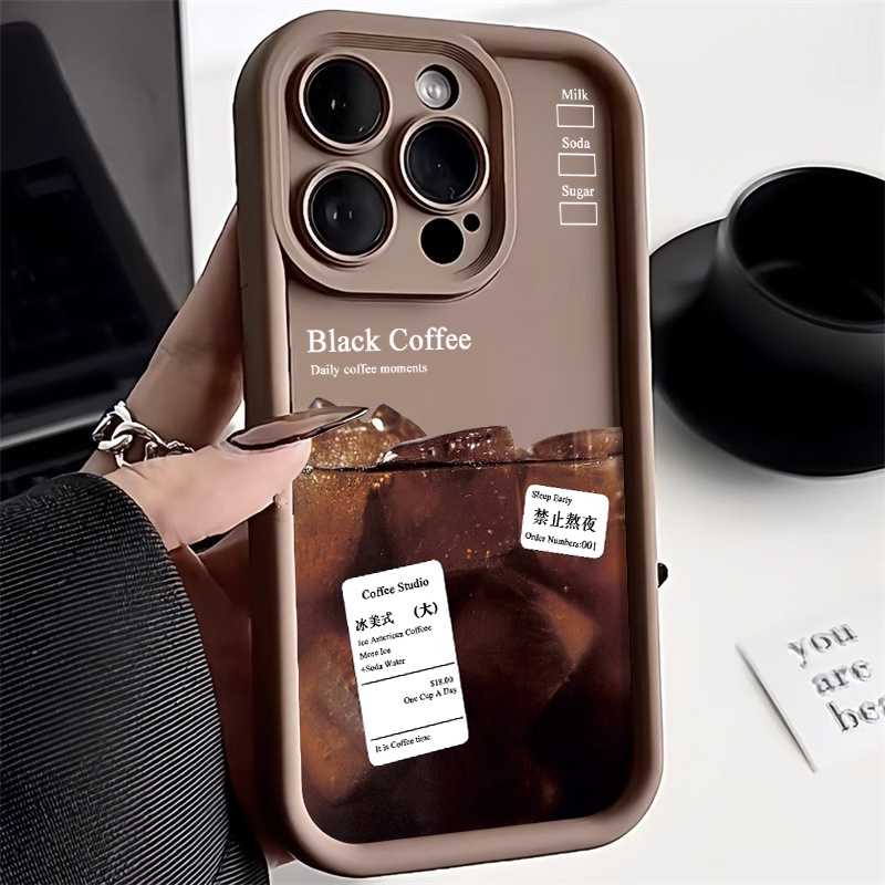 iCE Coffee กรณี For Samsung A54 5G A53 A52 A51 A34 A32 A24 A25 A14 A13 A12 A03S A04 A05 S24 Ulttra S23 S21 S20 FE ปลอก