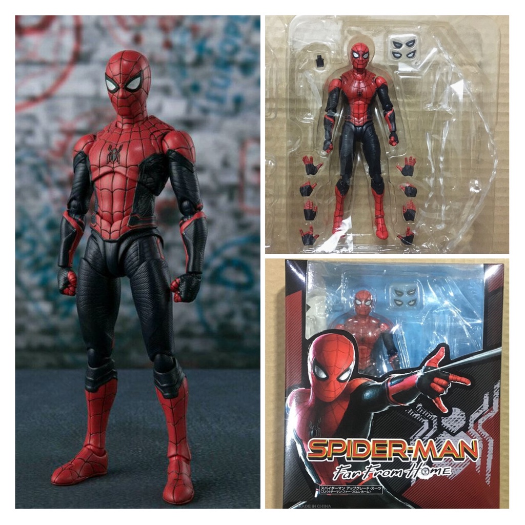 SHF The Avengers Heros ExpeditionSpider-Man Bug Upgrade Battle Dress Edition แอ็คชั่นฟิกเกอร์รุ่น 14
