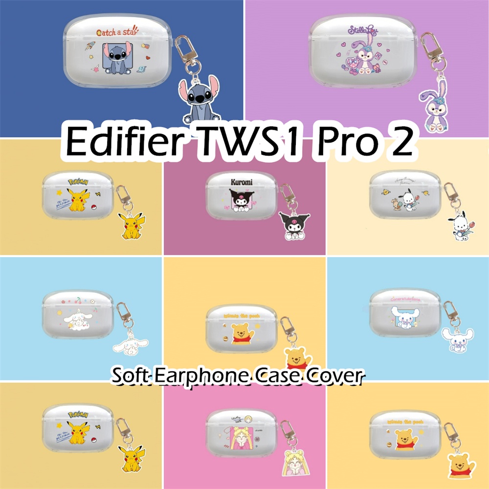 【imamura】เคสหูฟัง ซิลิโคนนิ่ม แบบใส ลายการ์ตูน สําหรับ Edifier TWS1 Pro 2