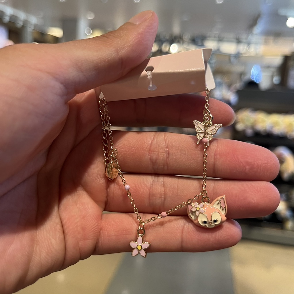 เซี่ยงไฮ้ดิสนีย์ Lingna Belle สร้อยข้อมือสุนัขจิ้งจอกโลหะสร้อยข้อมือเบลล์เครื่องประดับสุนัขจิ้งจอกของขวัญวันเกิดหญิง
