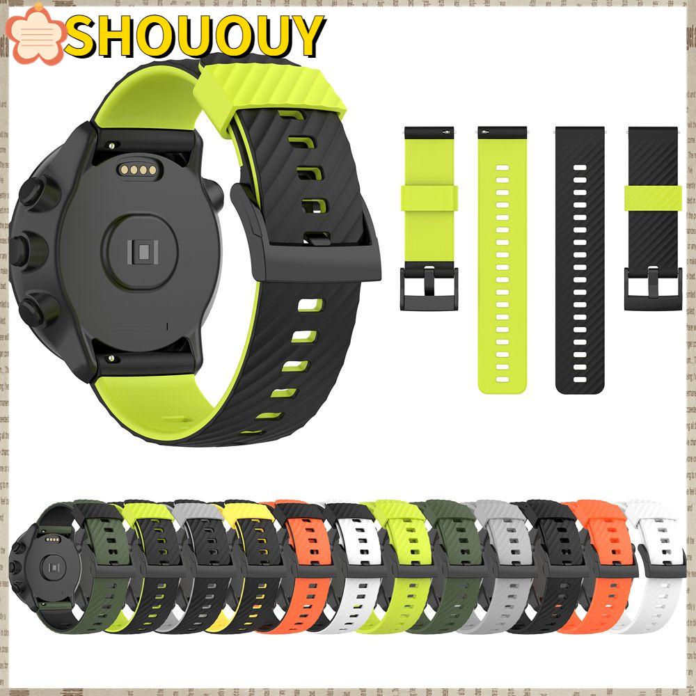 Shououy สายนาฬิกาข้อมือ สองสี สําหรับ Suunto 7 9 baro Spartan Sport Wrist HR