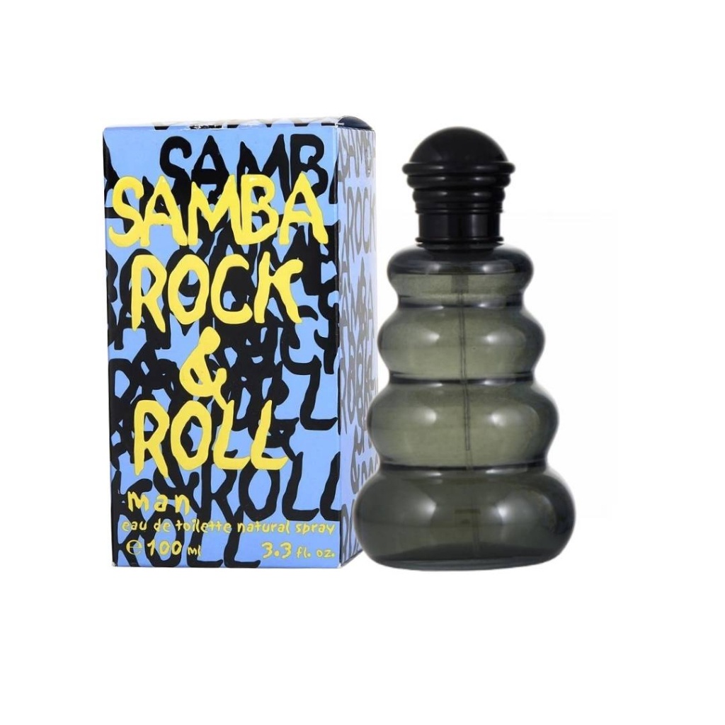 ไม่แท้คืนเงิน Samba Rock & Roll men Eau De Toilette Spray 3.3 oz/100 ML.