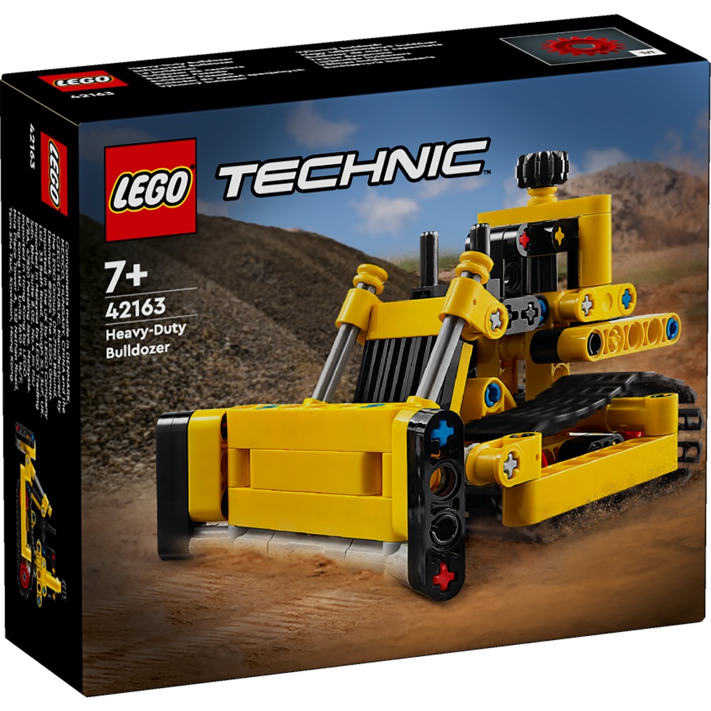 LEGO Technic 42163 Heavy-Duty Bulldozer Set (195 Pieces)